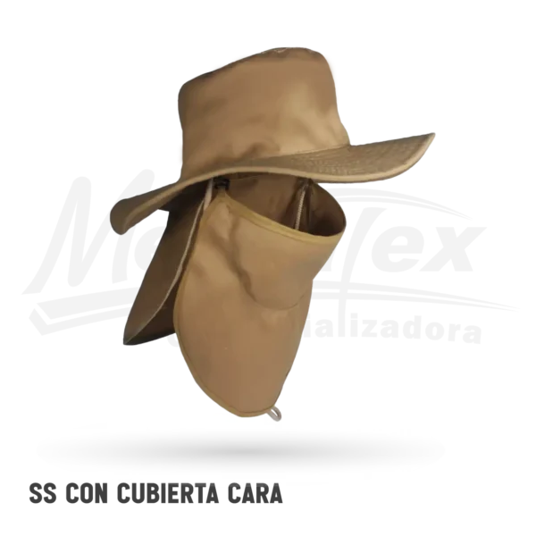 Sombrero Solapa con Protector de Cara